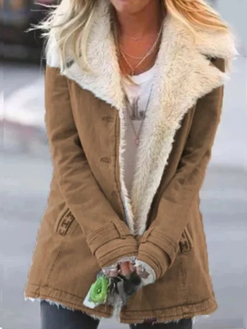 Maria | Luxuriöser Shearling Wintermantel