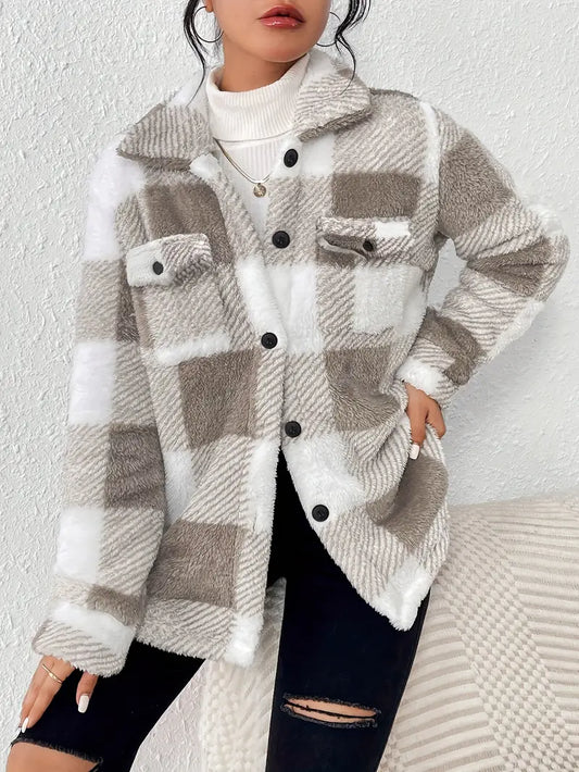 Sandra | Jacke mit Kariertem Muster