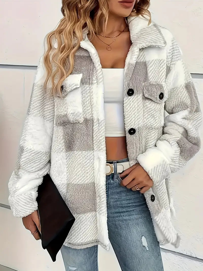 Sandra | Jacke mit Kariertem Muster