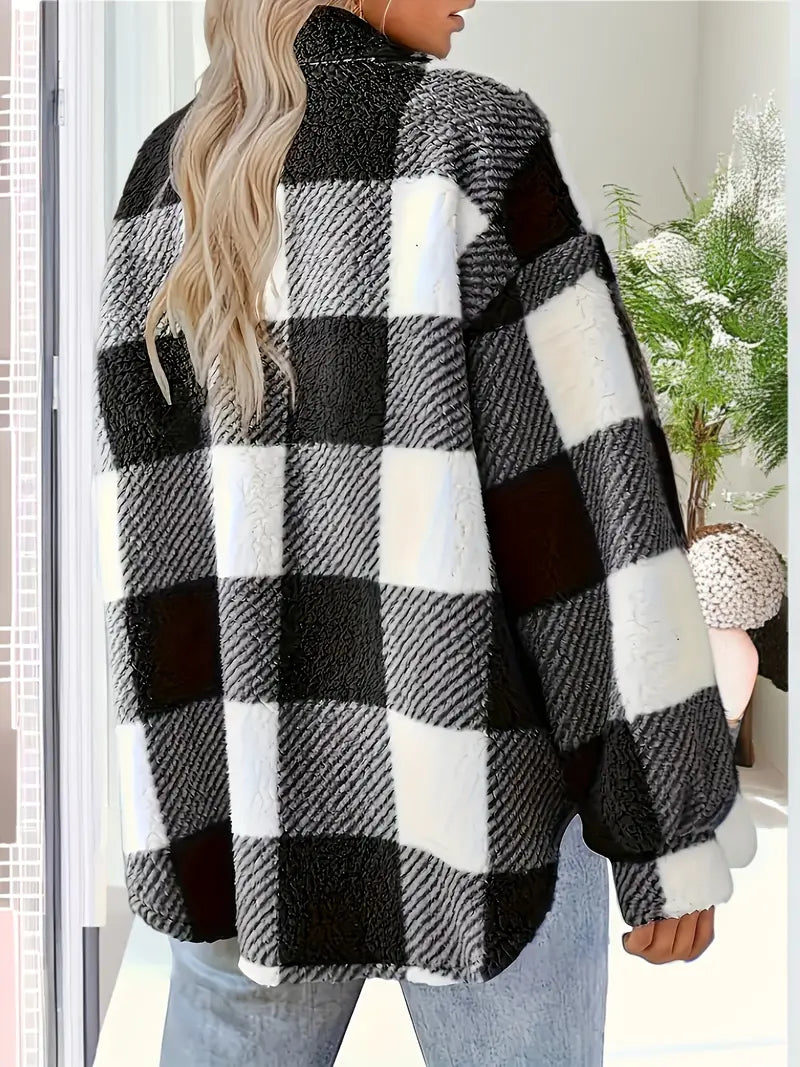 Sandra | Jacke mit Kariertem Muster