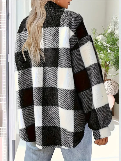 Sandra | Jacke mit Kariertem Muster